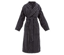 Striped Cotton-terry Bathrobe