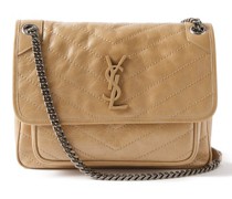 Niki Medium Crinkled-leather Shoulder Bag