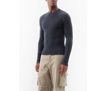 Ribbed-knit Merino Slim-fit Sweater