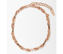 Varied-link 14kt Rose-gold Necklace