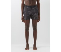 Crinkled-print Recycled-fibre Swim Shorts