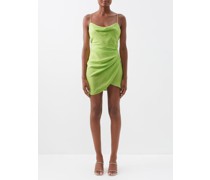 Shiroi Wrap-effect Silk Mini Dress