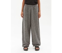 Elasticated-waist Nepped Jersey Trackpant