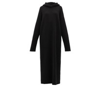 Hooded Knitted Responsible Cashmere Maxi Dress