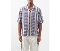 Cabana Papillon-stripe Cotton Shirt