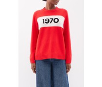 1970-intarsia Merino Crew-neck Sweater