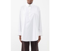 Bertha Oversized Cotton-poplin Shirt