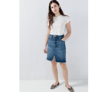 Organic Cotton-blend Denim Mini Skirt