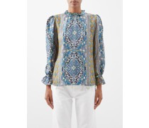 Orion Printed Silk Top