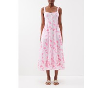 Oonagh Embroidered-cotton Midi Dress