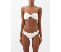 Antibes Scalloped Bandeau Bikini Top