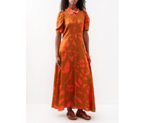 Carmen Floral-print Twill Maxi Dress