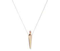 Diamond, Sapphire & 18kt Rose-gold Amulet Necklace