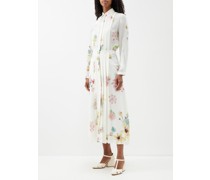 Moray Floral-print Silk-crepe Midi Dress