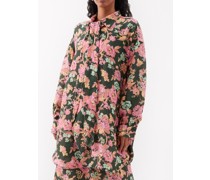 Amandine Floral-print Linen Oversized Shirt