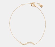 Wave Diamond & 14kt Gold Bracelet