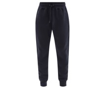 Recycled-yarn Cotton-blend Slim-fit Trackpants