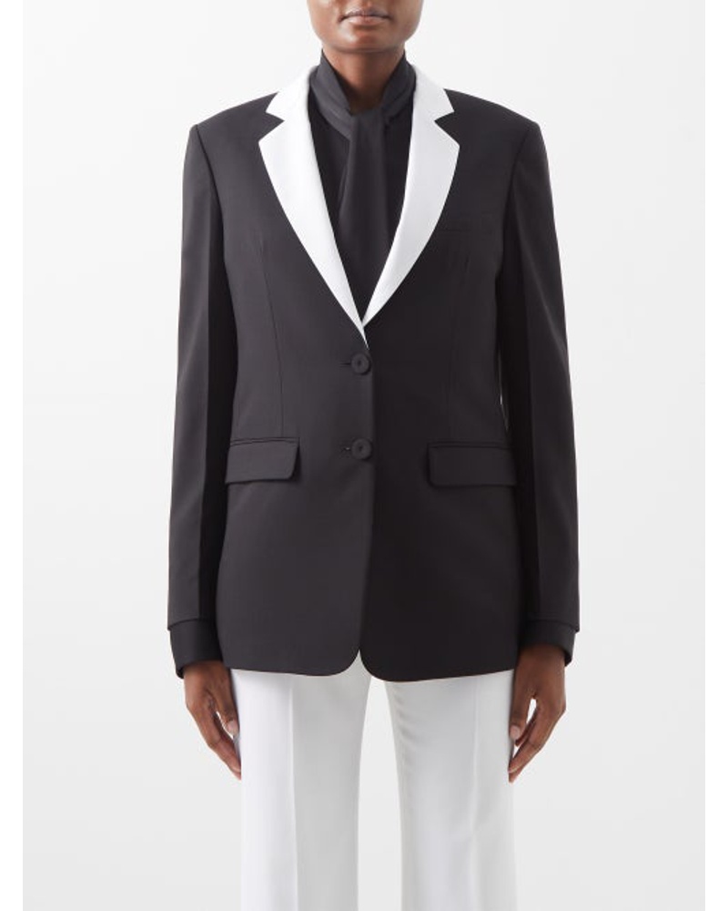 Another Tomorrow Damen Single-breasted Tailored Wool Blazer