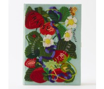 Fraise Embroidered Book Clutch Bag