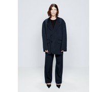 Split-side Single-breasted Wool Blazer