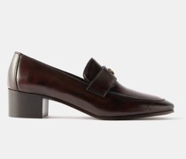 Flaneur 35 Leather Heeled Loafers