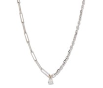 Diamond & 18kt White-gold Chain Necklace
