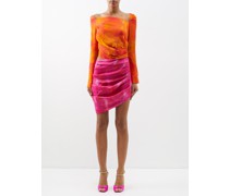 Femi Watercolour-print Mini Dress