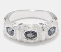 The Window Box Sapphire And Sterling-silver Ring