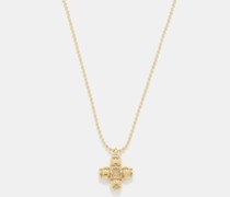 Roccia 14kt Gold-plated Ball-chain Necklace