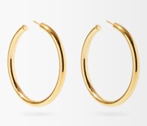 Large Recycled 14kt Gold-vermeil Hoop Earrings