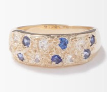 Mini Riviera Sapphire Recycled-gold Ring