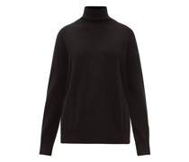 Responsible-cashmere Tubular Roll-neck Sweater