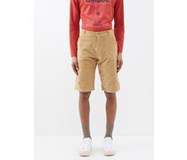 Drawstring-waist Cotton-corduroy Shorts