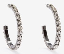 Crystal-embellished Hoop Earrings
