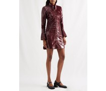 Sequinned Shirt Dress