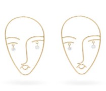 Matisse Face Diamond & 18kt Gold Earrings