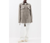 Oversized Brushed-wool Shacket