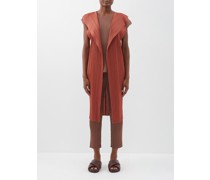 Technical-pleated Gilet