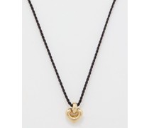 Heart-pendant 14kt Gold Vermeil Cord Necklace