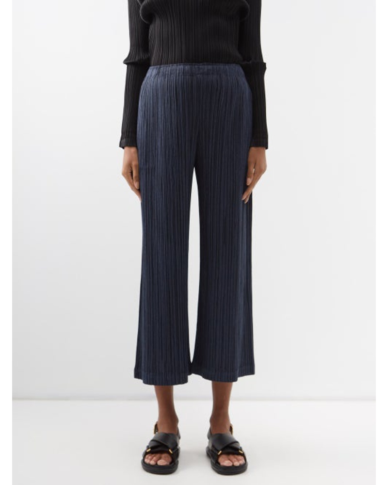 Issey Miyake Damen Cropped Technical-pleated Trousers