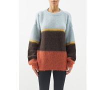 Arosa Colour-block Brushed-knit Sweater