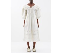Willa Puff-sleeve Smocked Cotton Dress