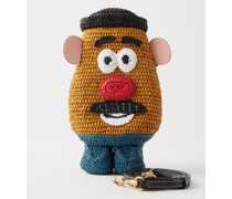 Mr Potato Head Raffia Cross-body Bag