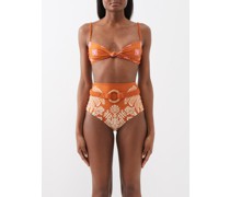 Andean-print Bikini Top