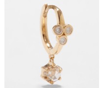Mira No.2 Diamond & 9kt Gold Earring