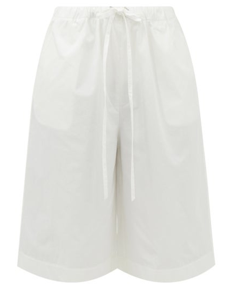 KHAITE Damen Phina Cotton-poplin Cropped Trousers