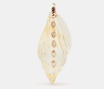 Vexillum Diamond, Lemon Quartz & 18kt Gold Pendant