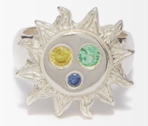 Sunshine Sapphire And Sterling Silver Ring