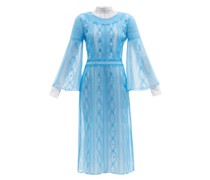 Double-layer Embroidered Mesh Dress