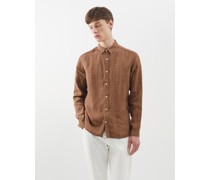 New York Special Check Linen Shirt